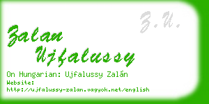 zalan ujfalussy business card