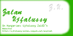 zalan ujfalussy business card